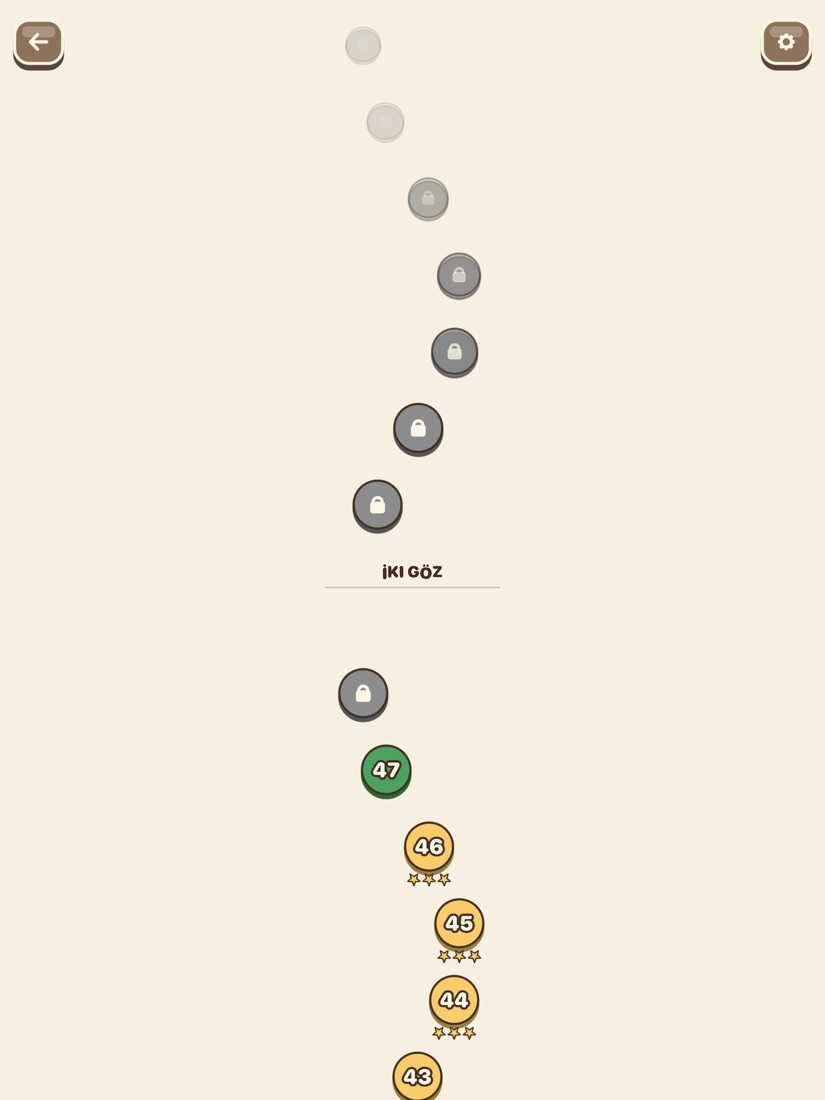 The path of levels